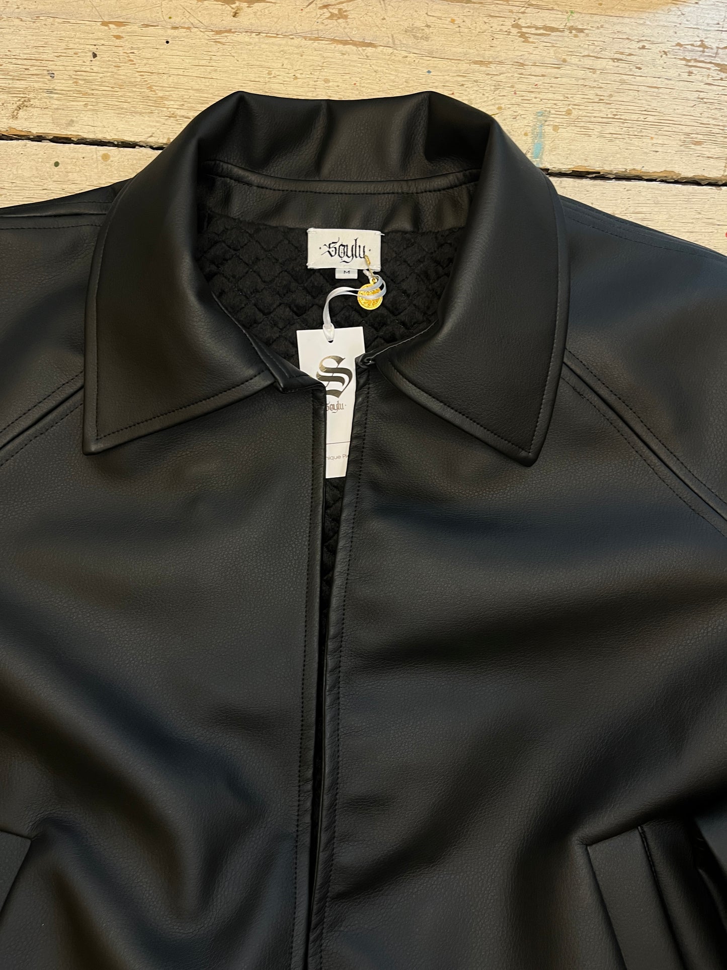BOMBERJACKET - FAKE LEATHER